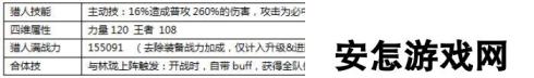 白小飞大冒险尔多猎人技能属性详解